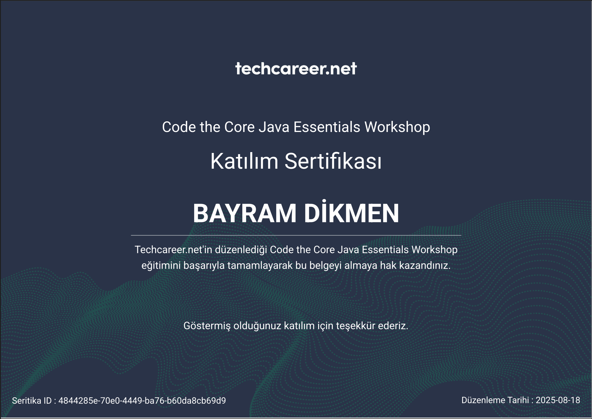 Code the Core Java Essentials Workshop